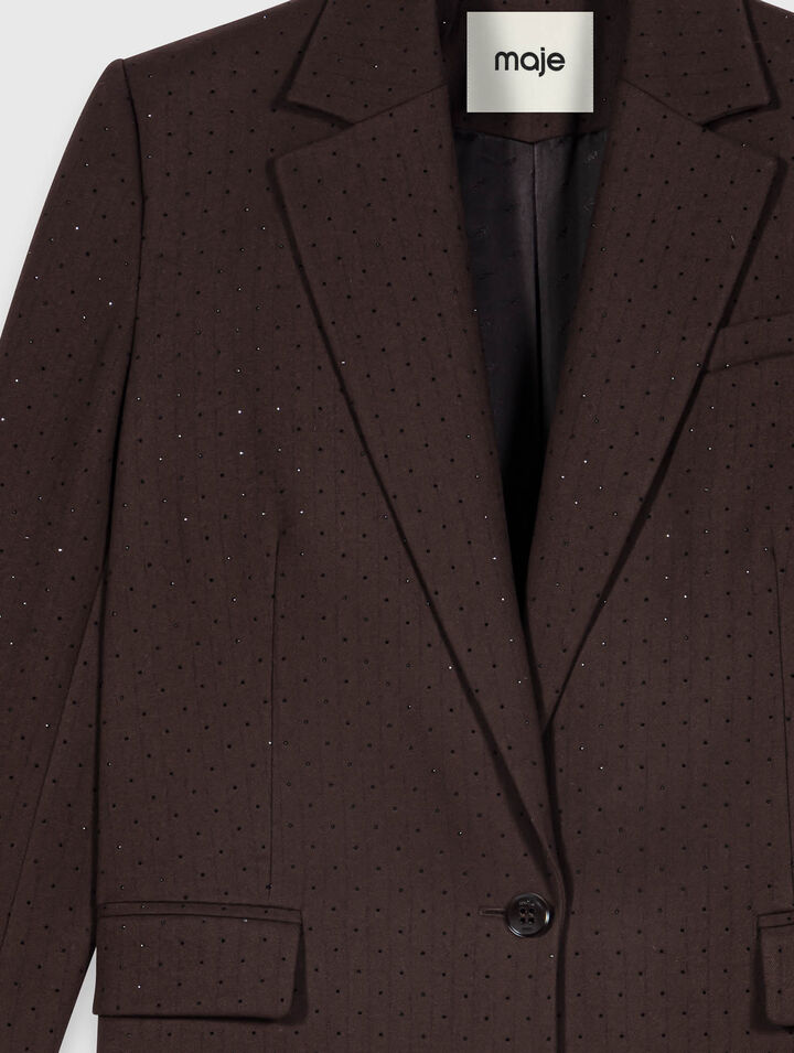 Rhinestone suit jacket