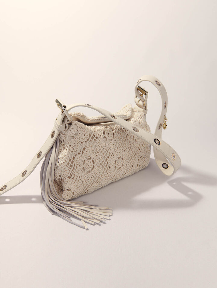 Crochet-knit mini Miss M bag