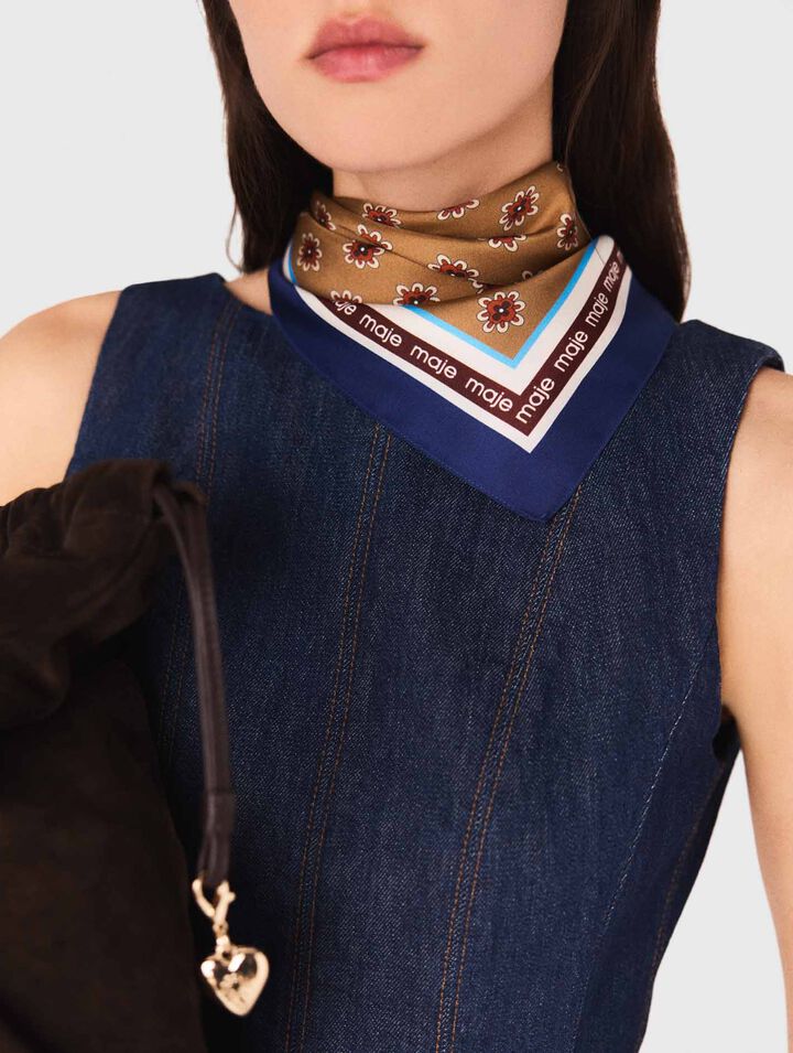 Floral print bandana