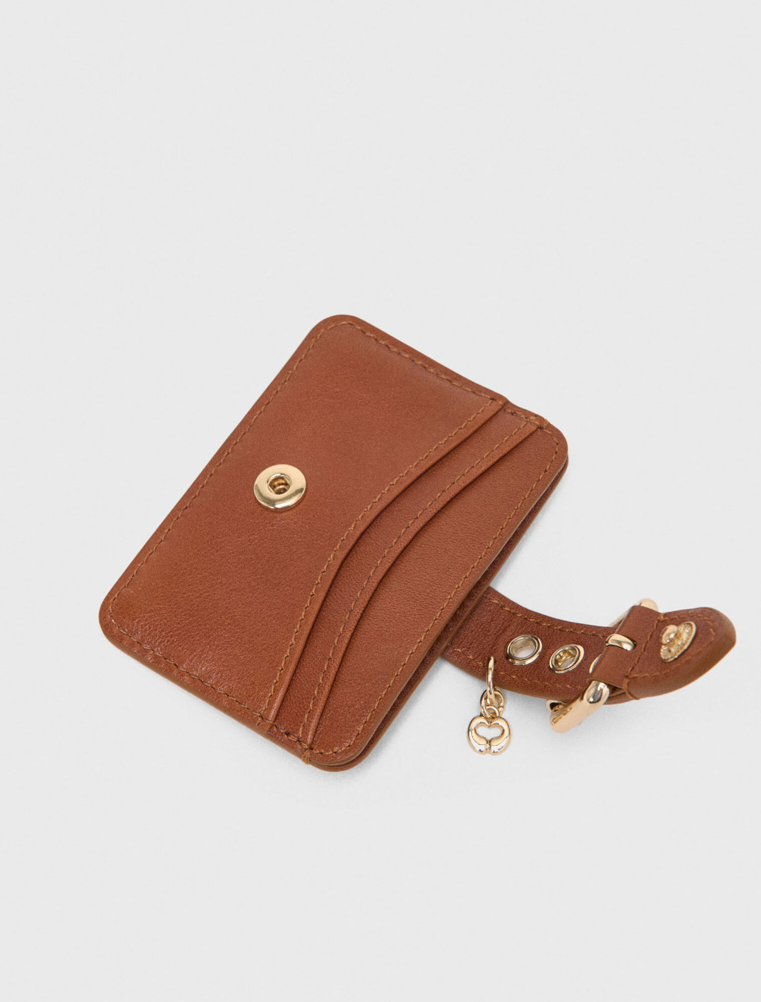 Miss M plain leather cardholder