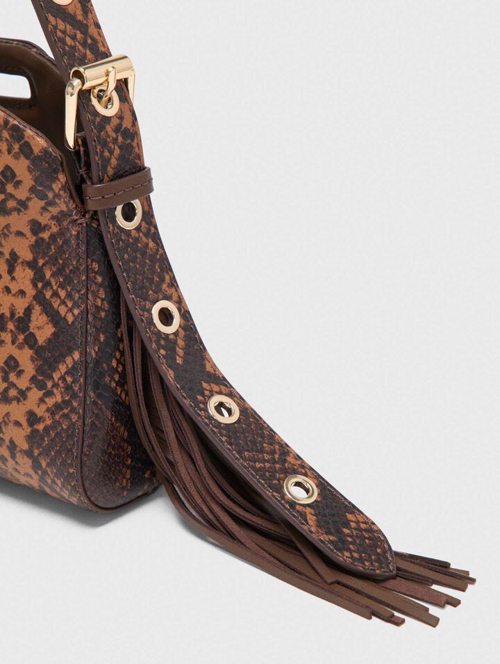 Miss M Mini embossed leather bag