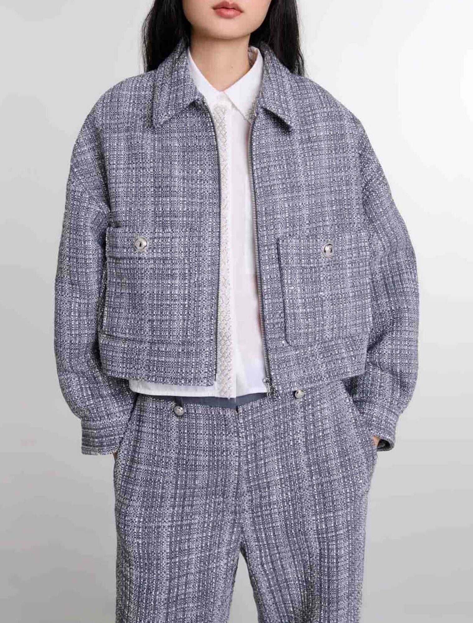 Short tweed jacket