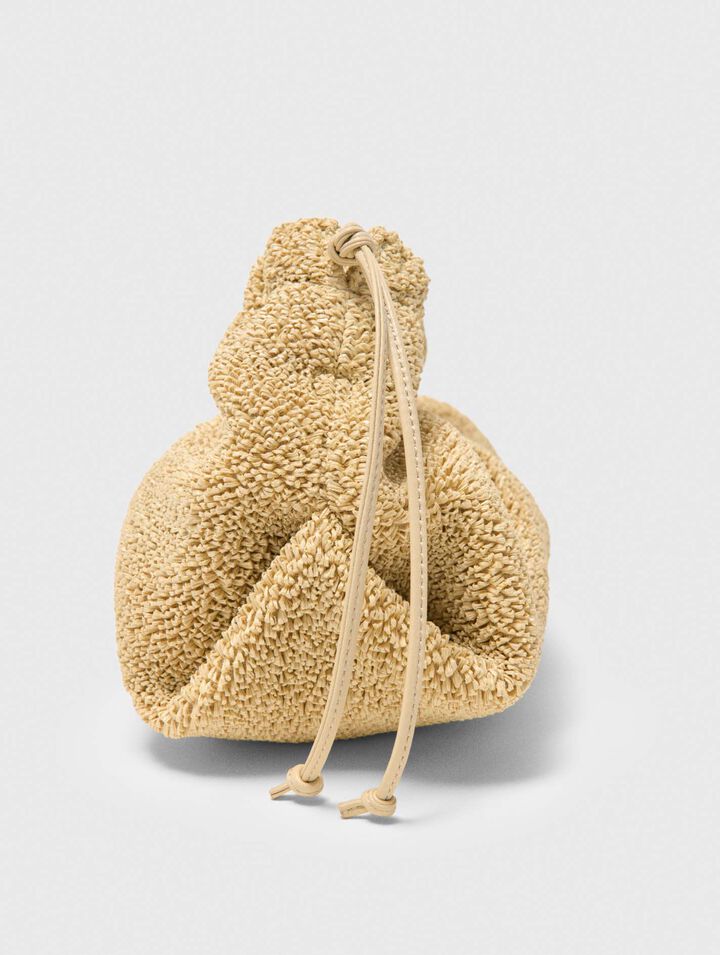 Mipli boucl&eacute; effect clutch bag