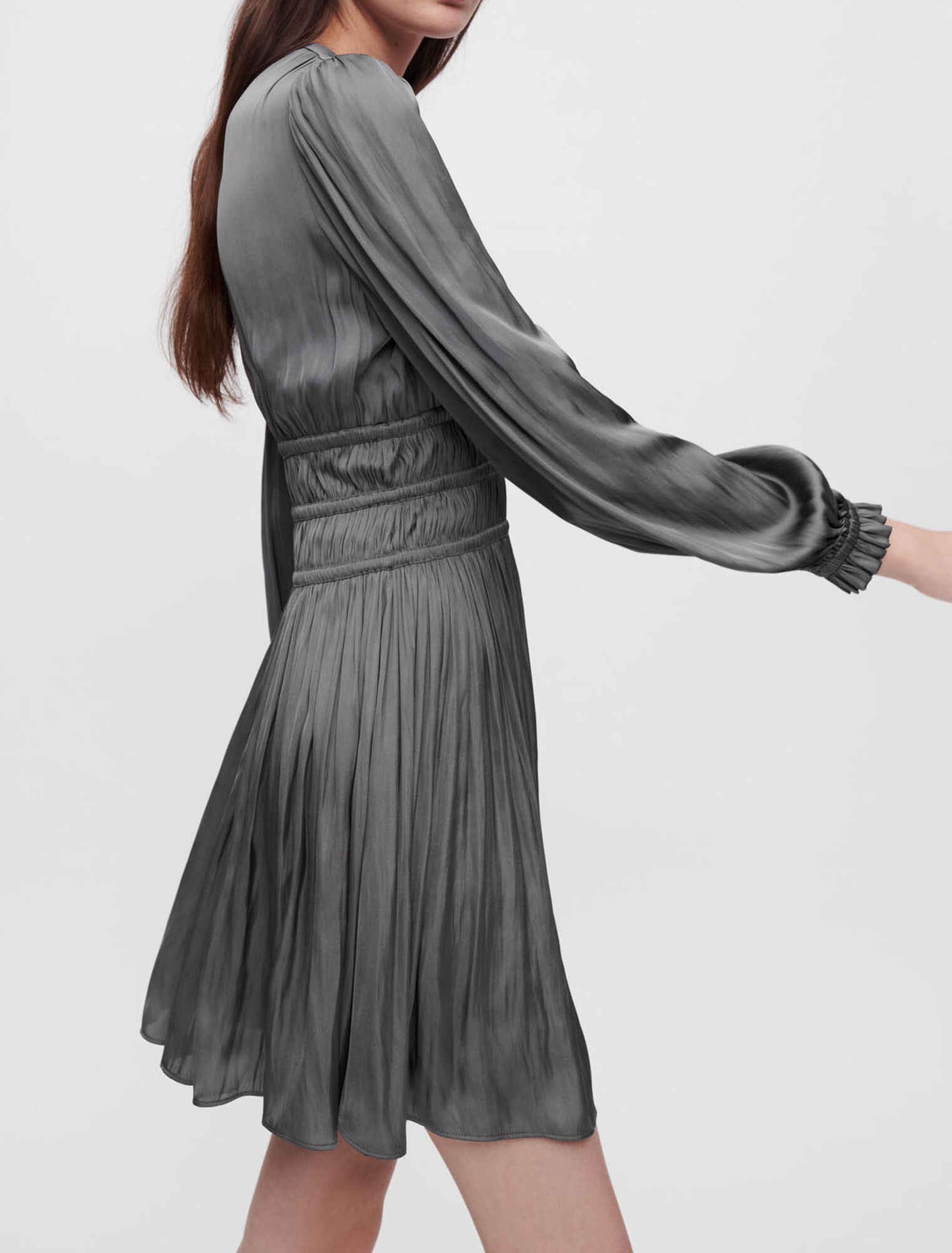 Short satin dress
