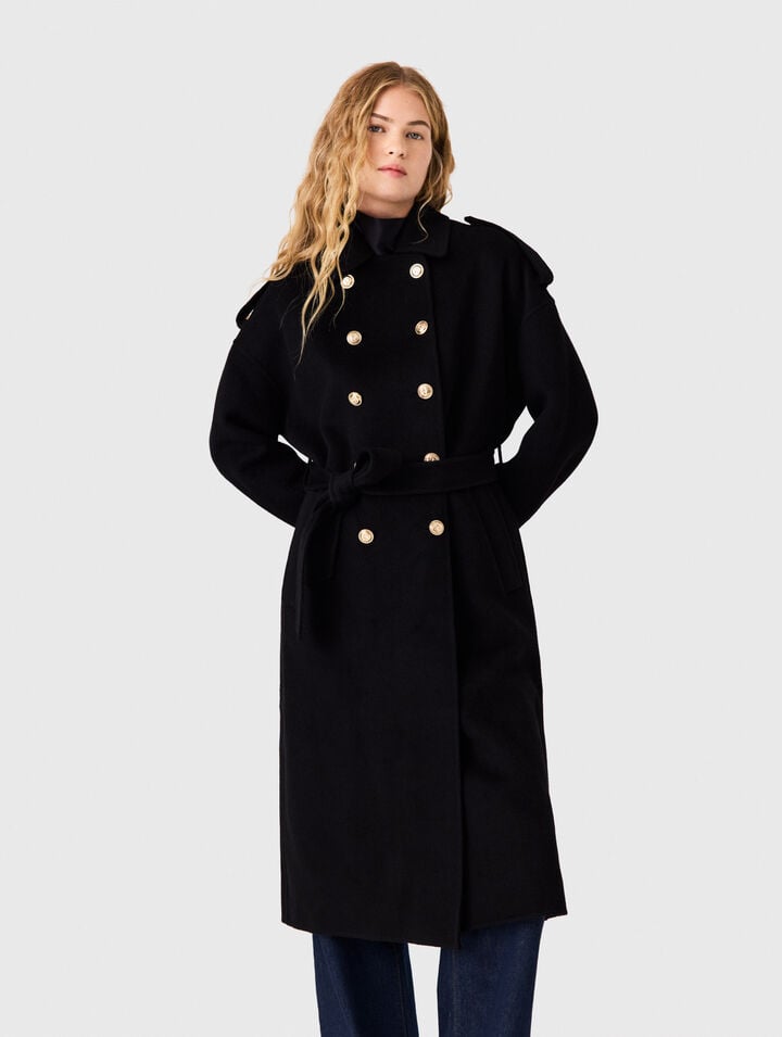 Long double-faced coat