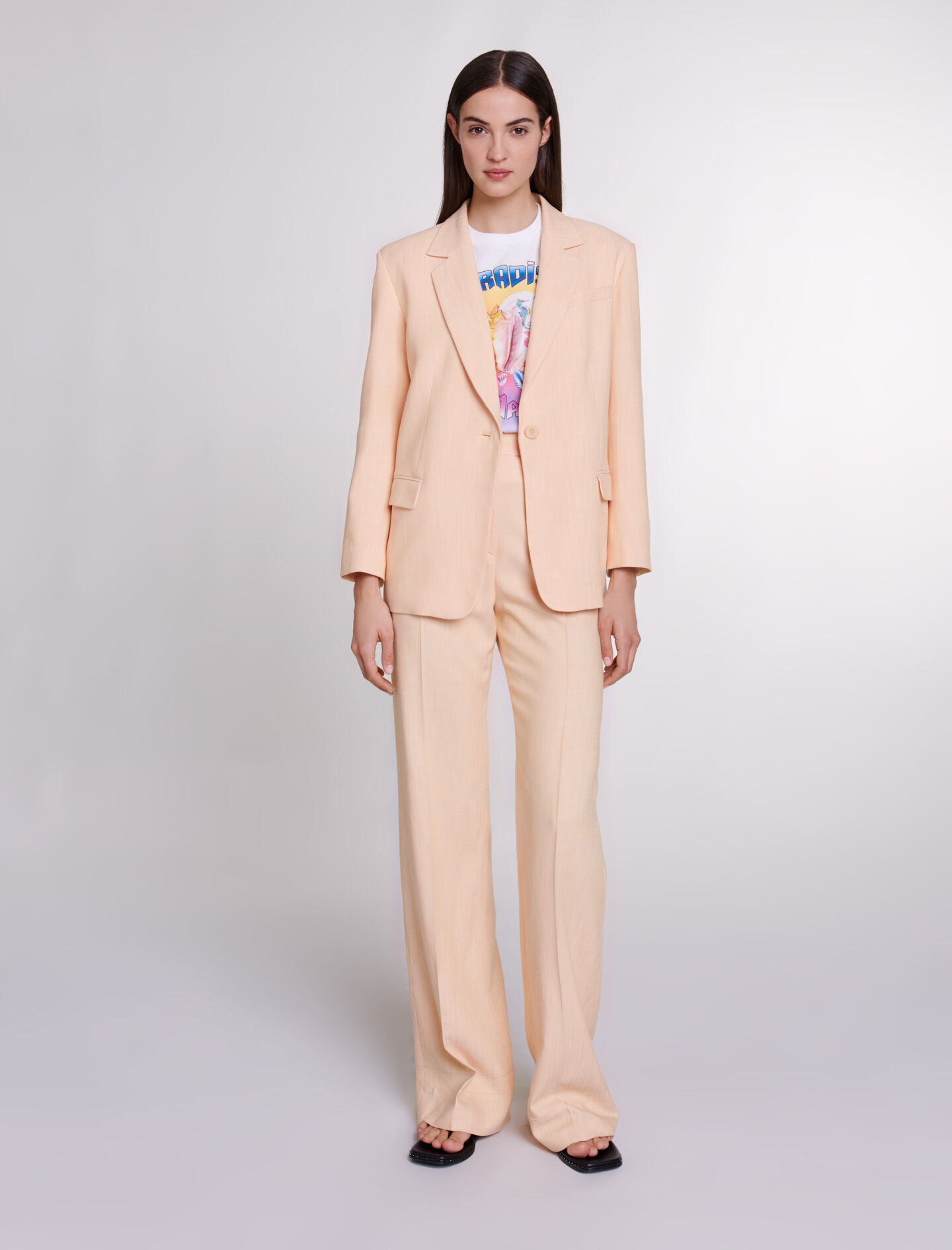 Maje pink suit shop