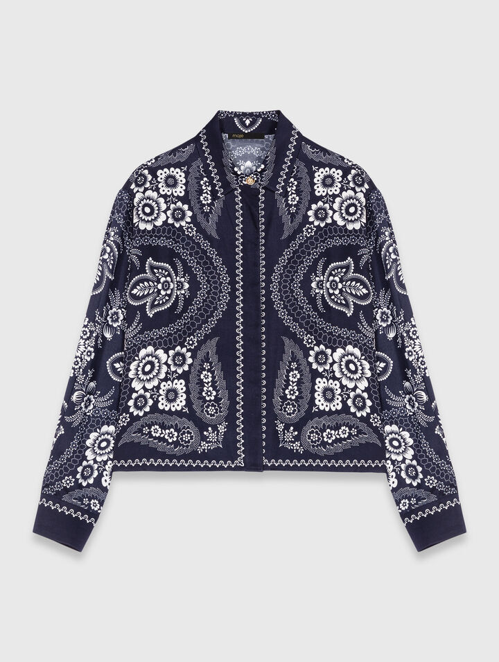 Flowing printed shirt