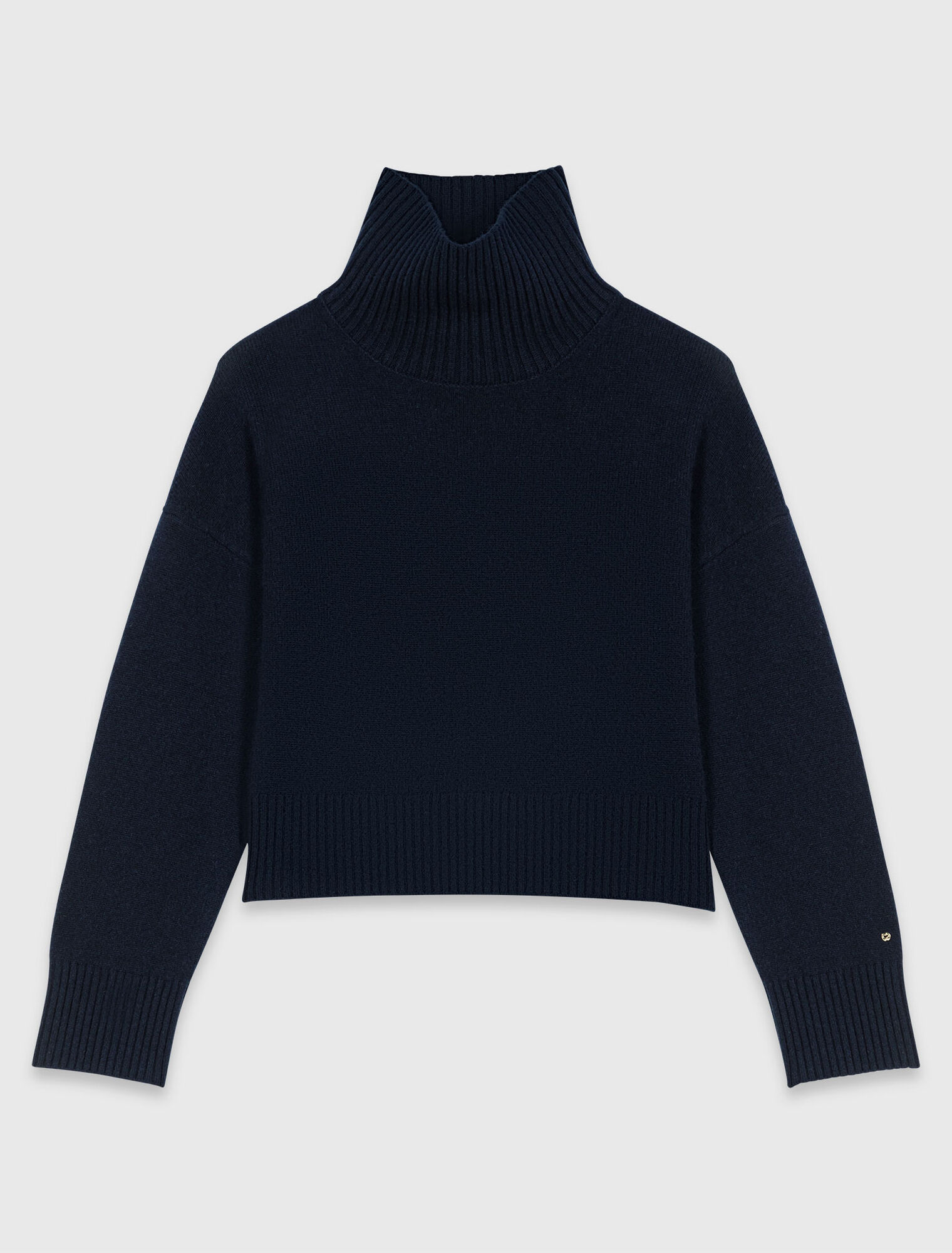 High-neck cashmere jumper