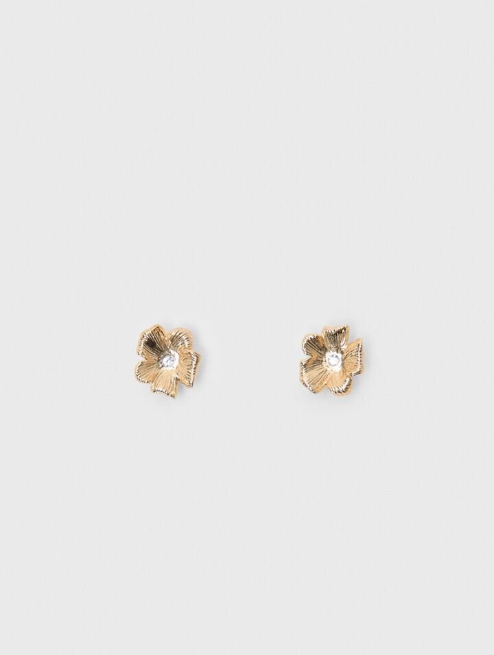 Flower stud earrings