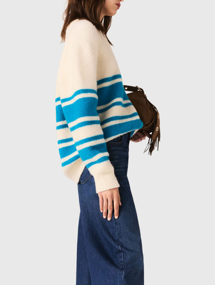 Oversized wool-blend jumper