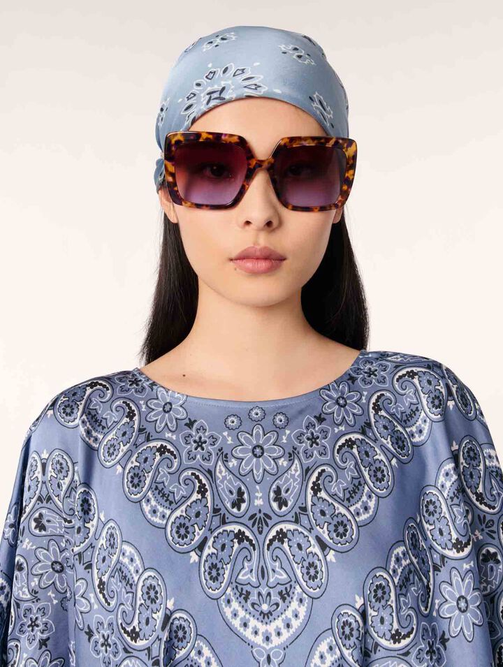 Bandana print scarf