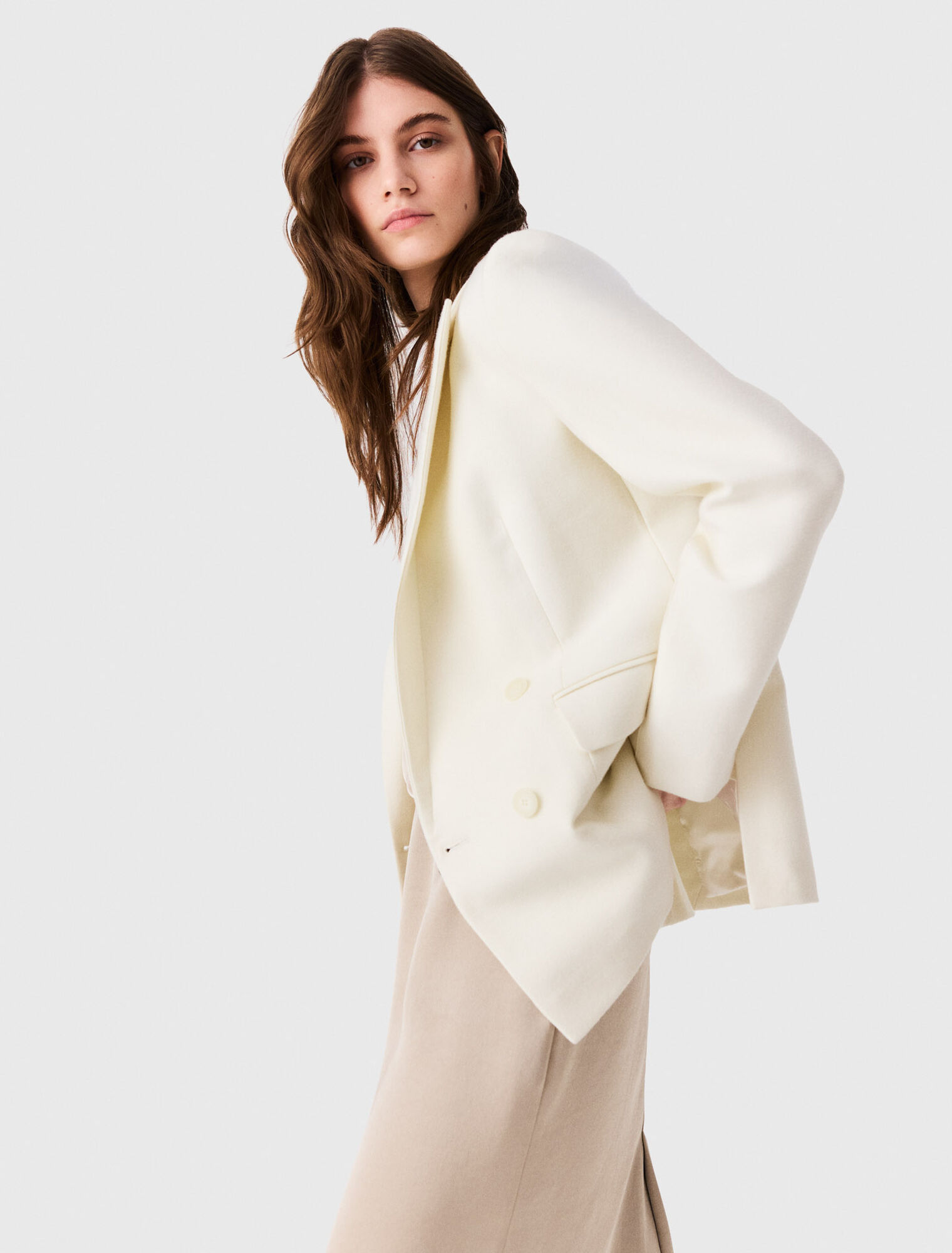 Double-breasted suit jacket