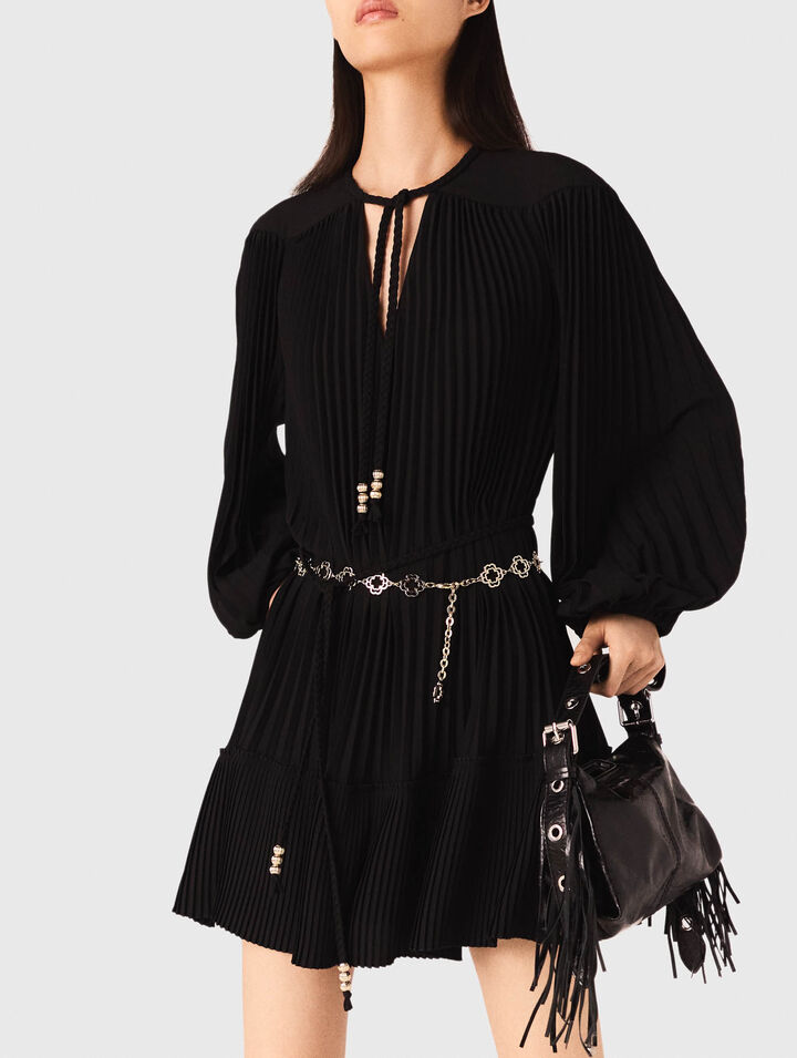 Short pleated dress