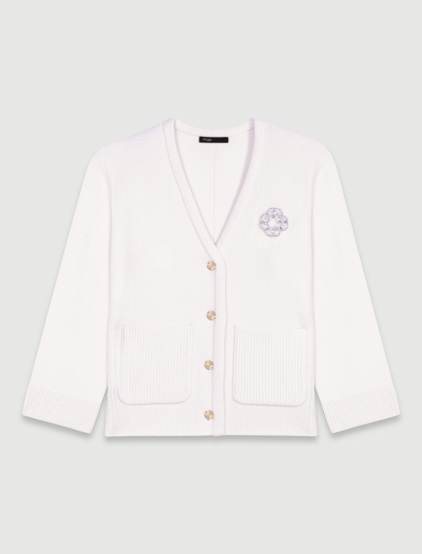 Maje white sweater store