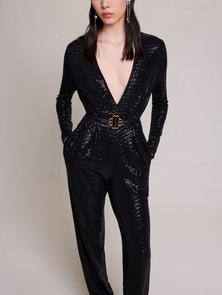 Jumpsuit with sequins