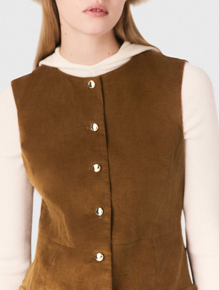 Short corduroy dress