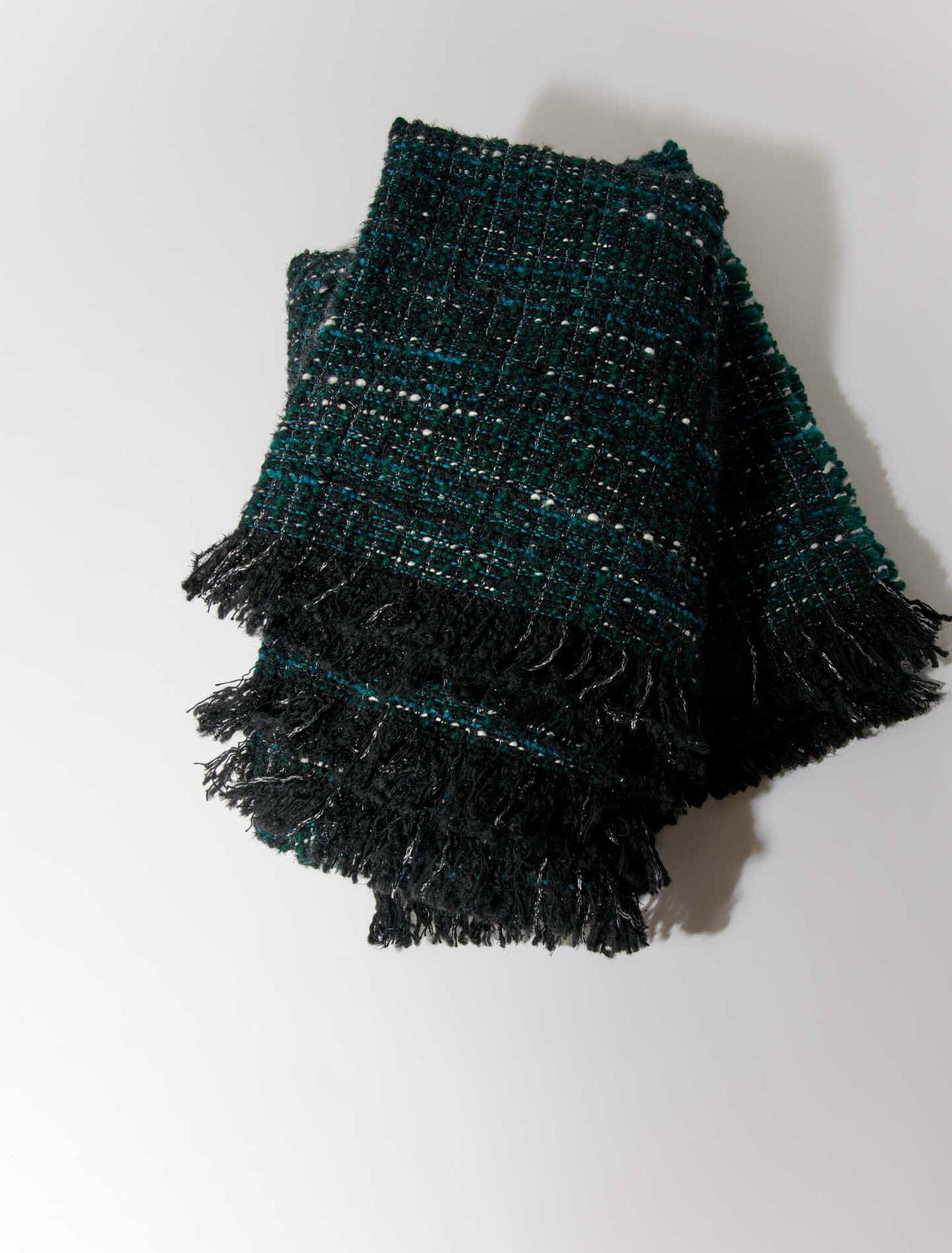 Tweed poncho