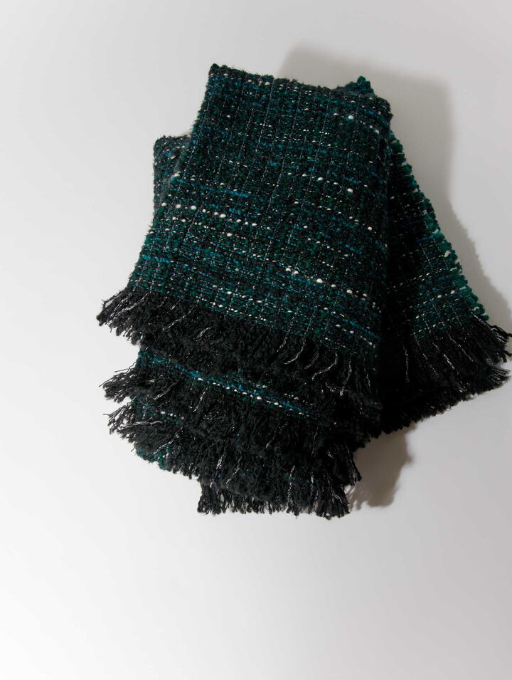 Tweed poncho