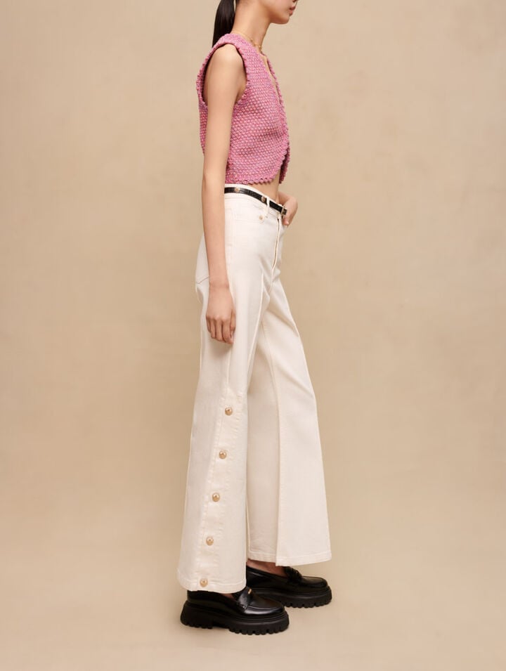 Tweed cropped top