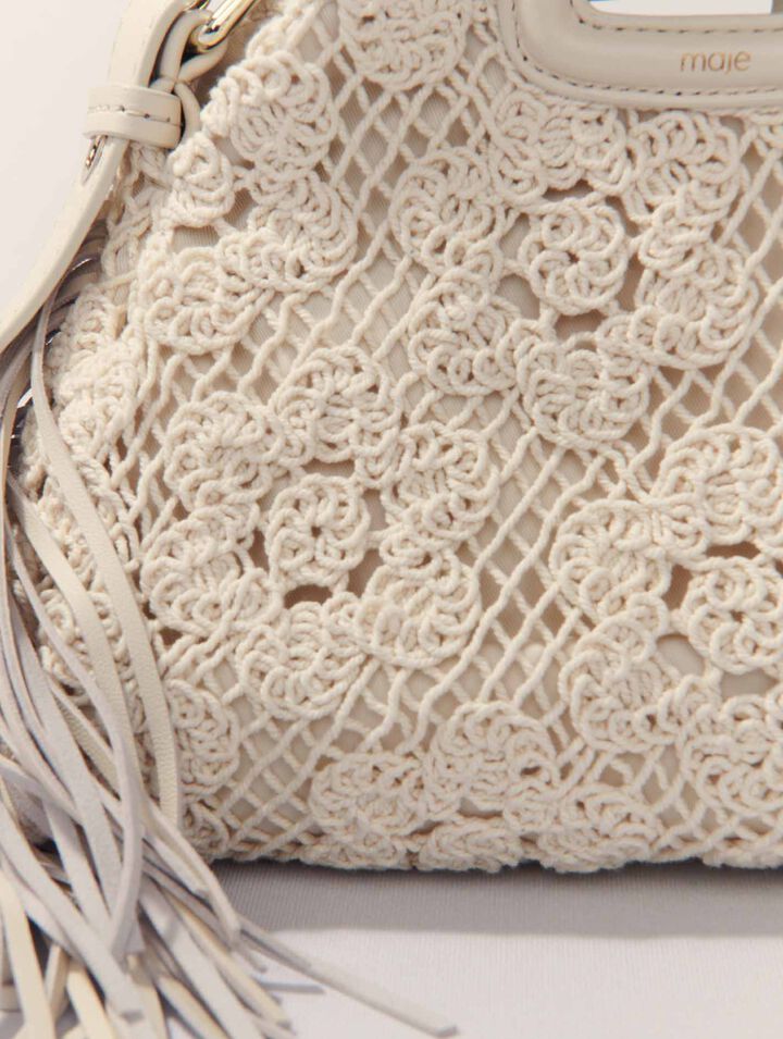 Crochet-knit mini Miss M bag