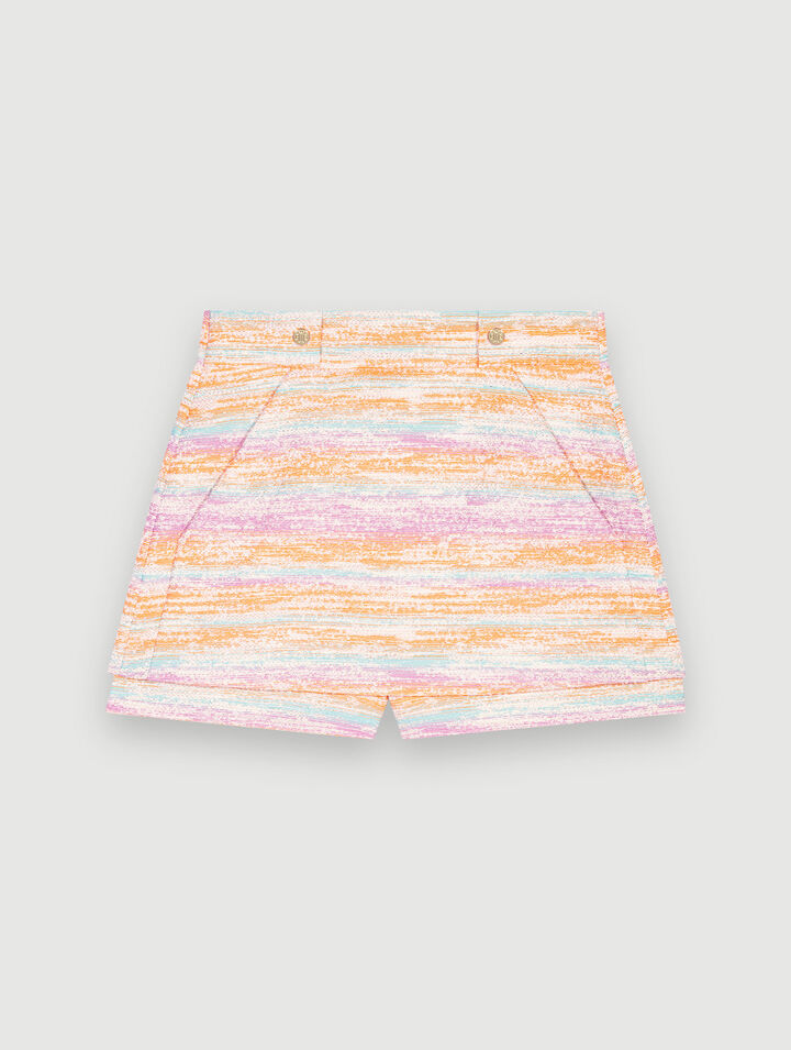Tweed short skirt