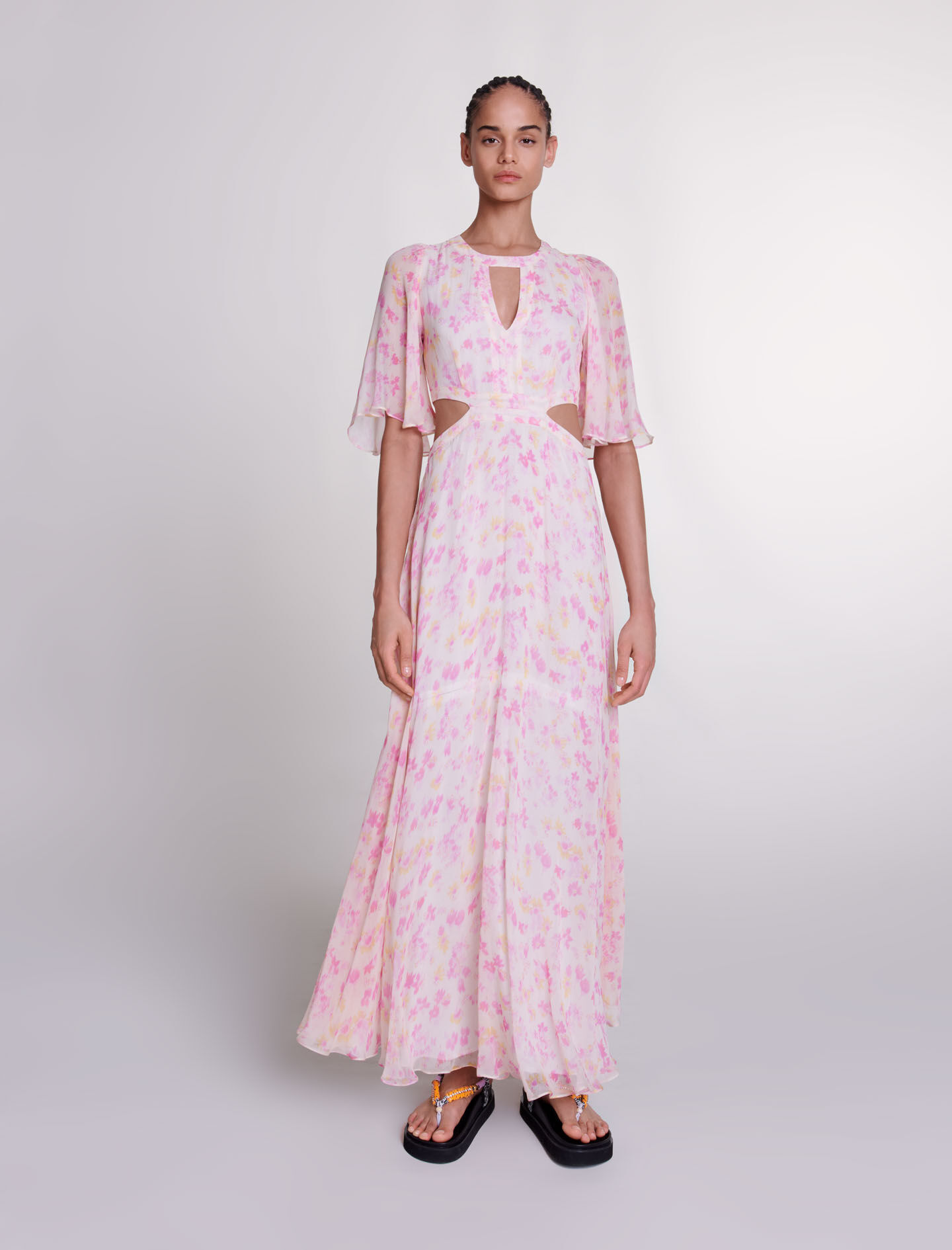 Floral print maxi dress