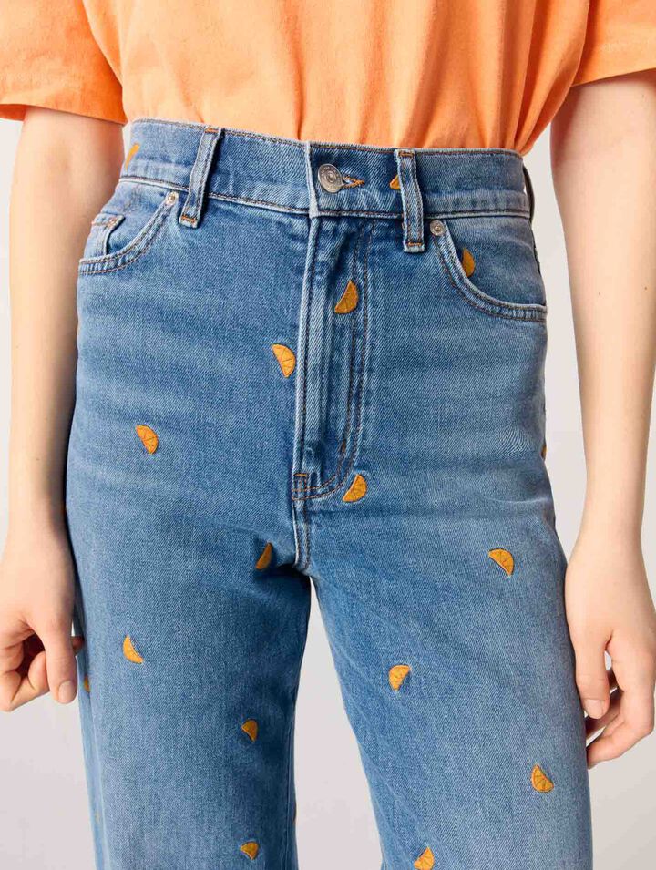 Embroidered jeans