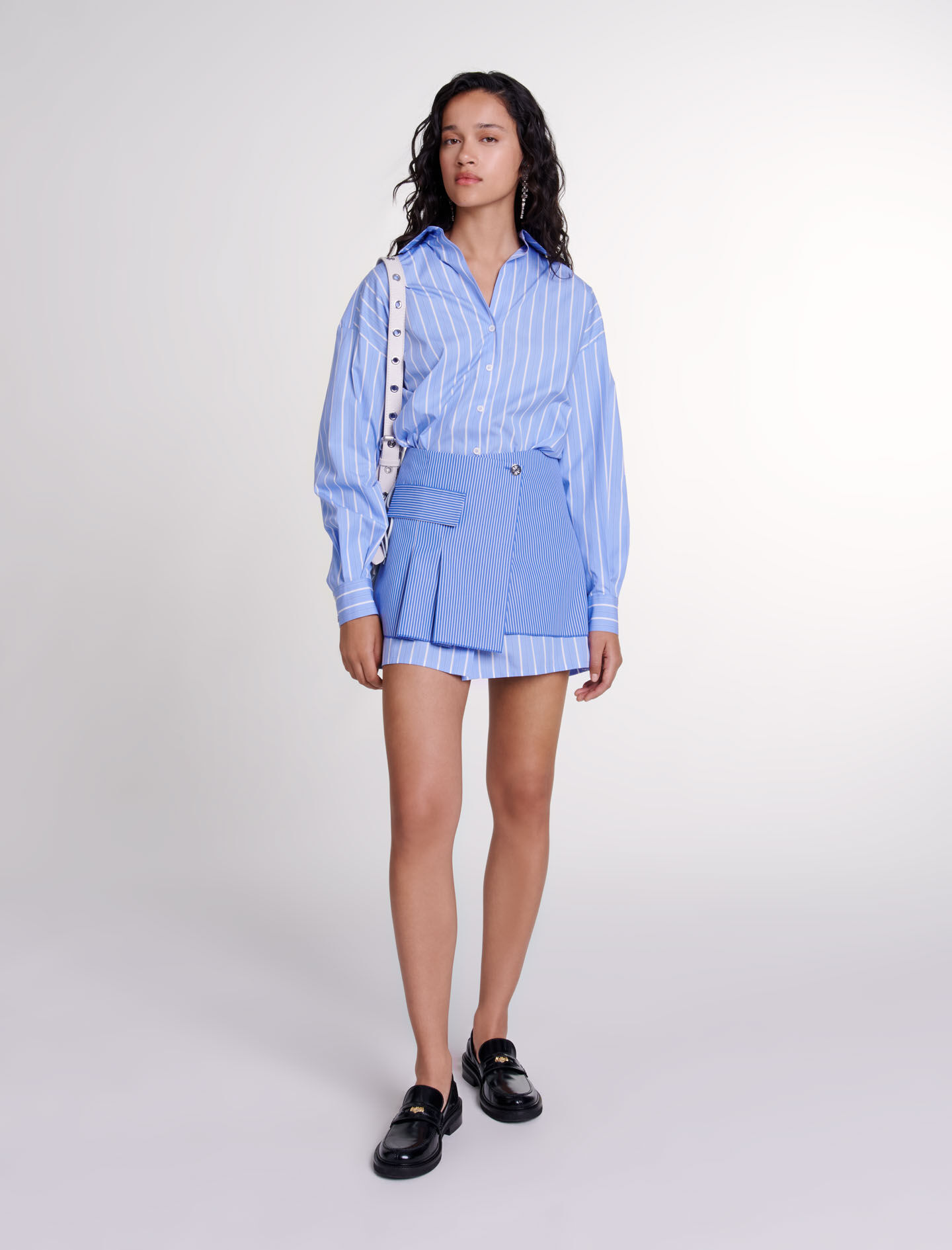 Blue dress with shorts top