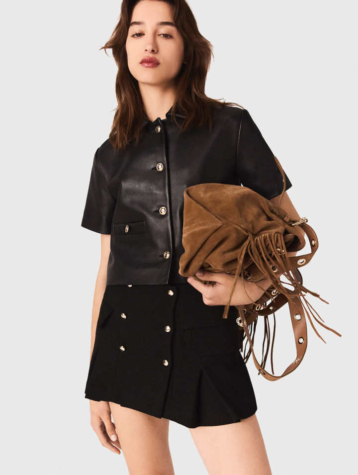 Tailored mini skirt