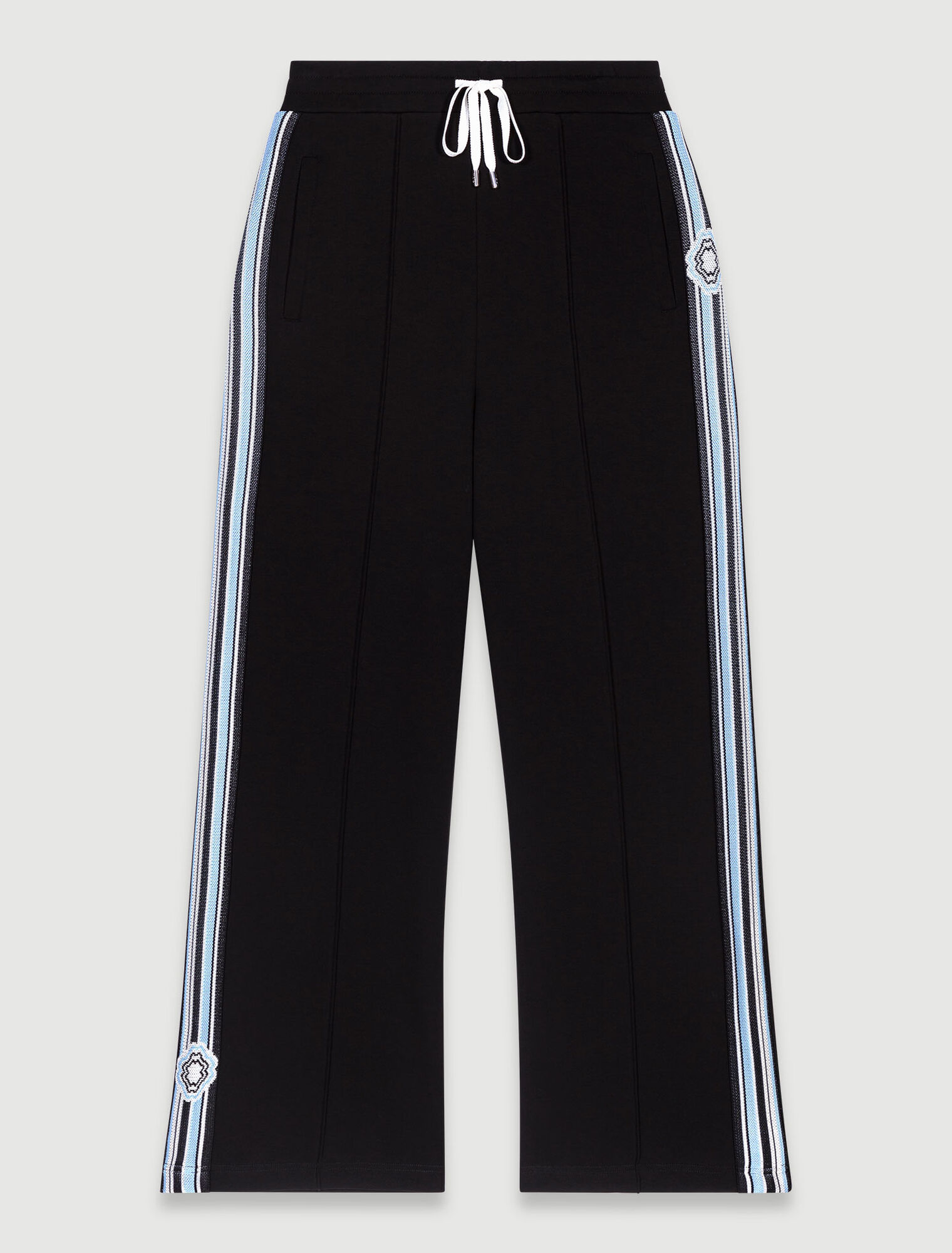 Wide-leg striped jogging bottoms