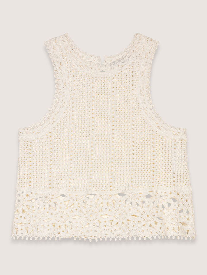 Crochet vest top