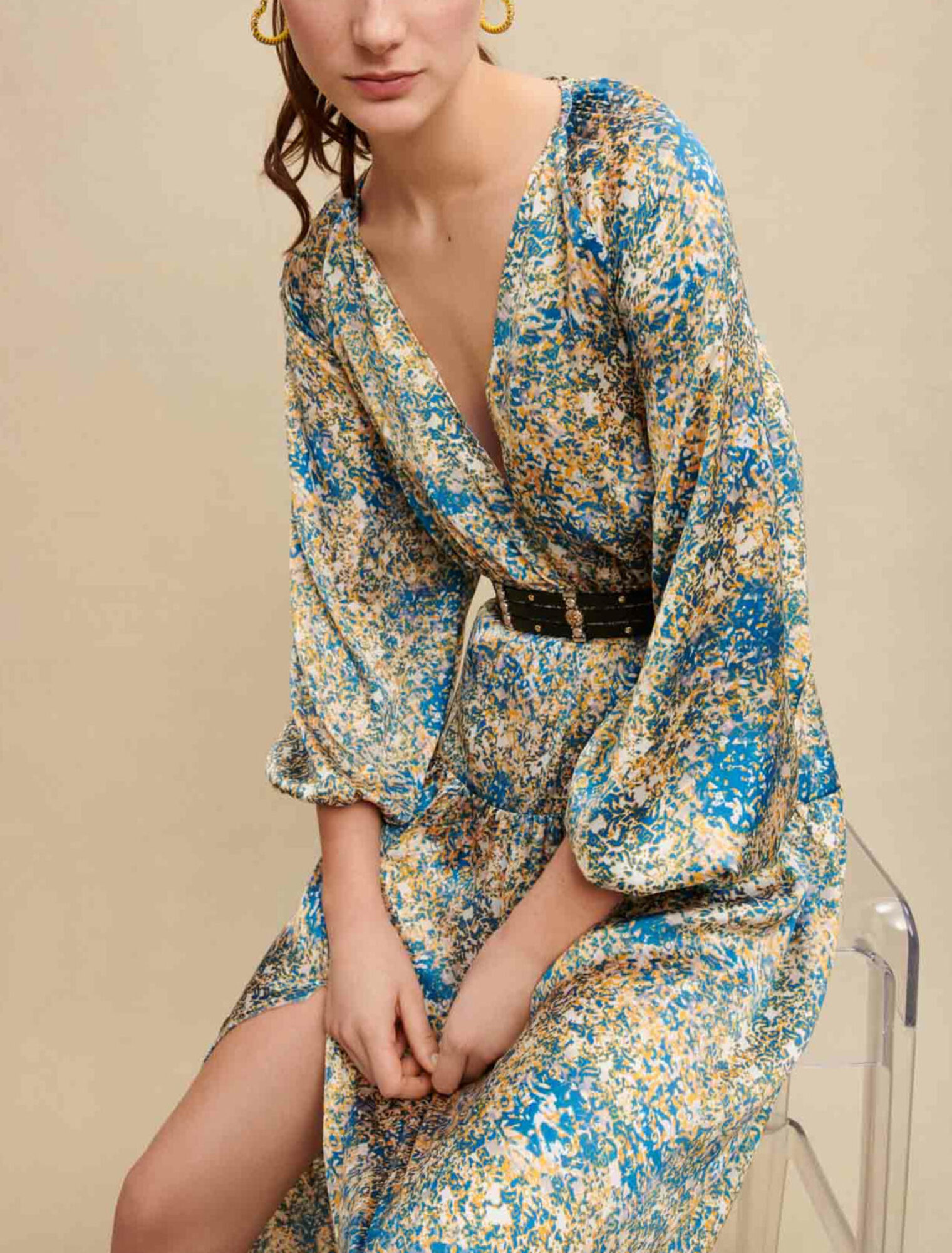 Printed maxi dress