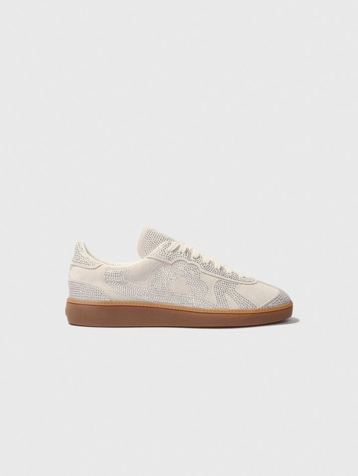 Casual rhinestone trainers