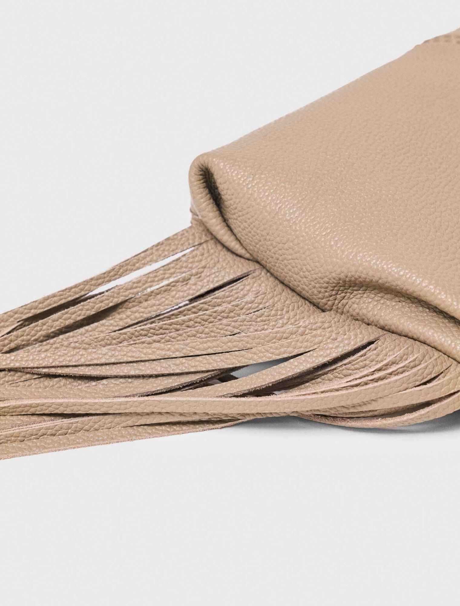 Miss M grained leather pouch