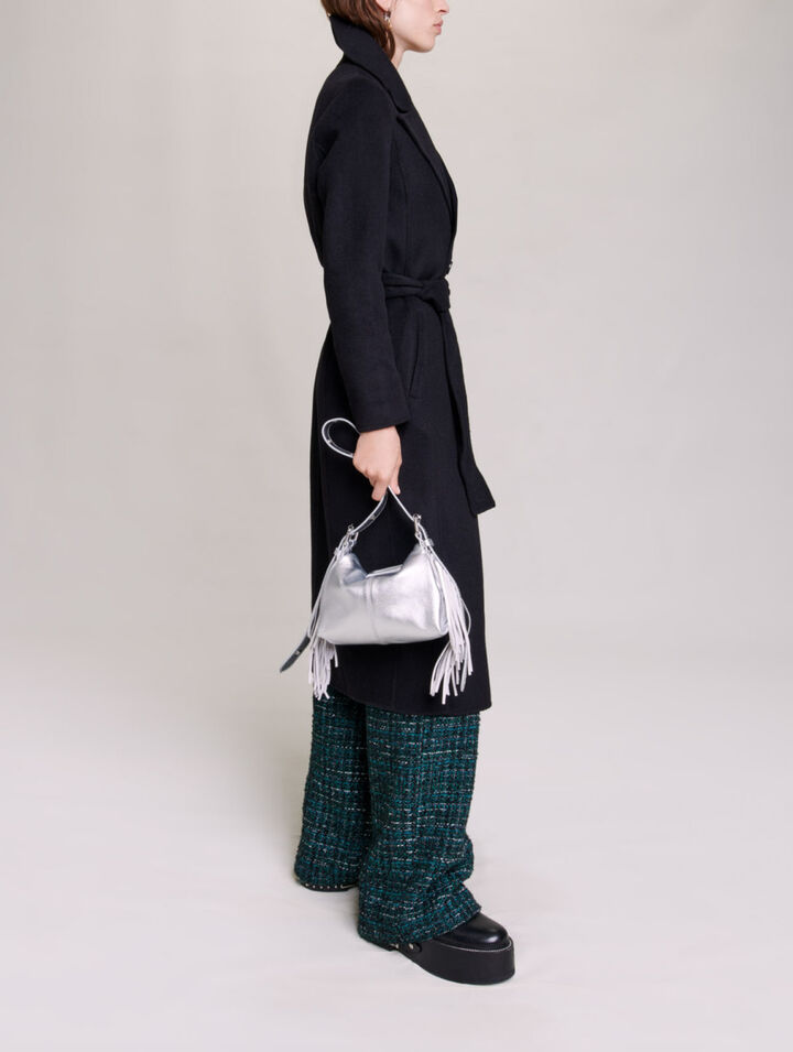 Belted double-faced coat