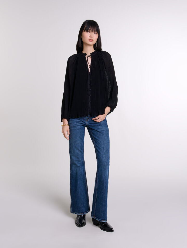 Pleated shirt