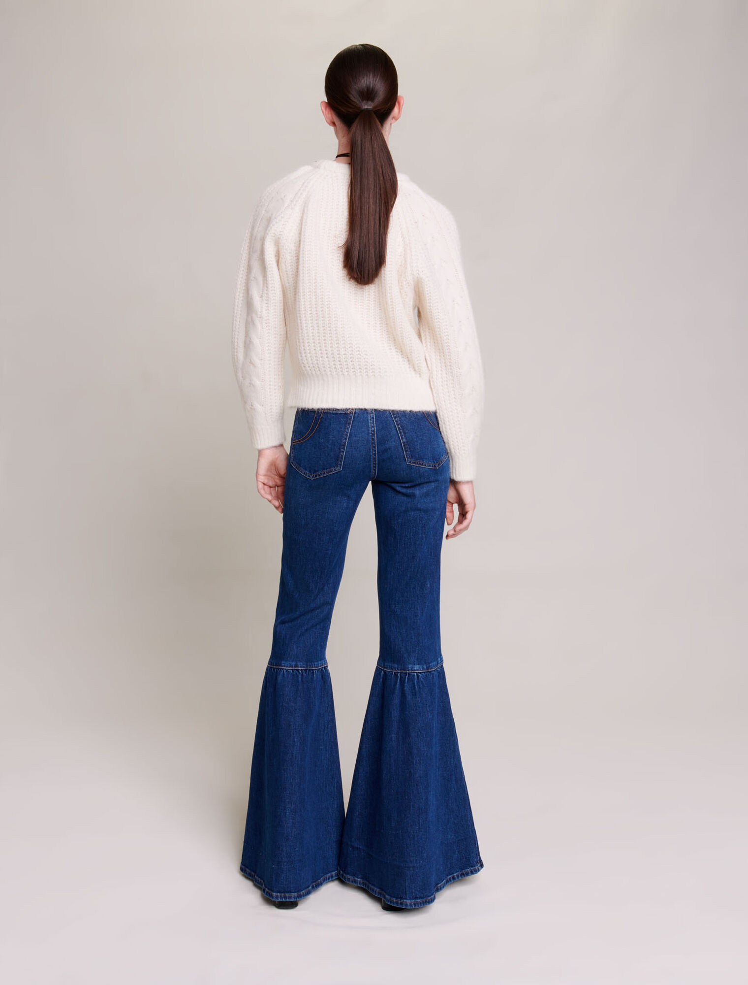 Cable knit jumper