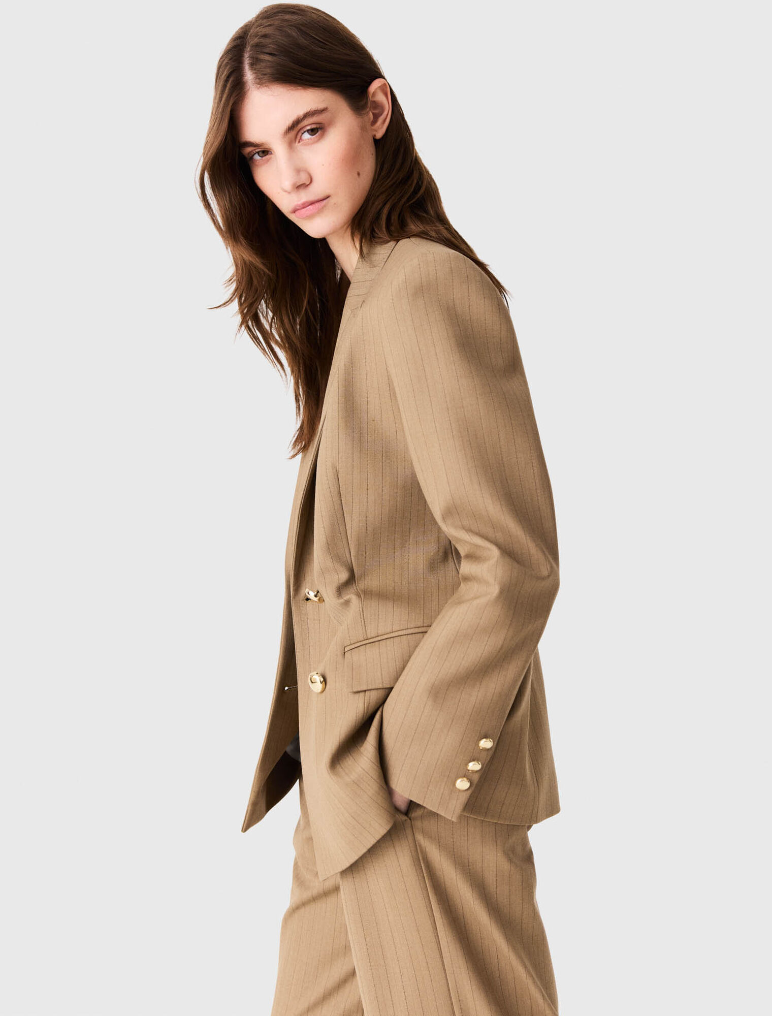 Double-breasted suit jacket