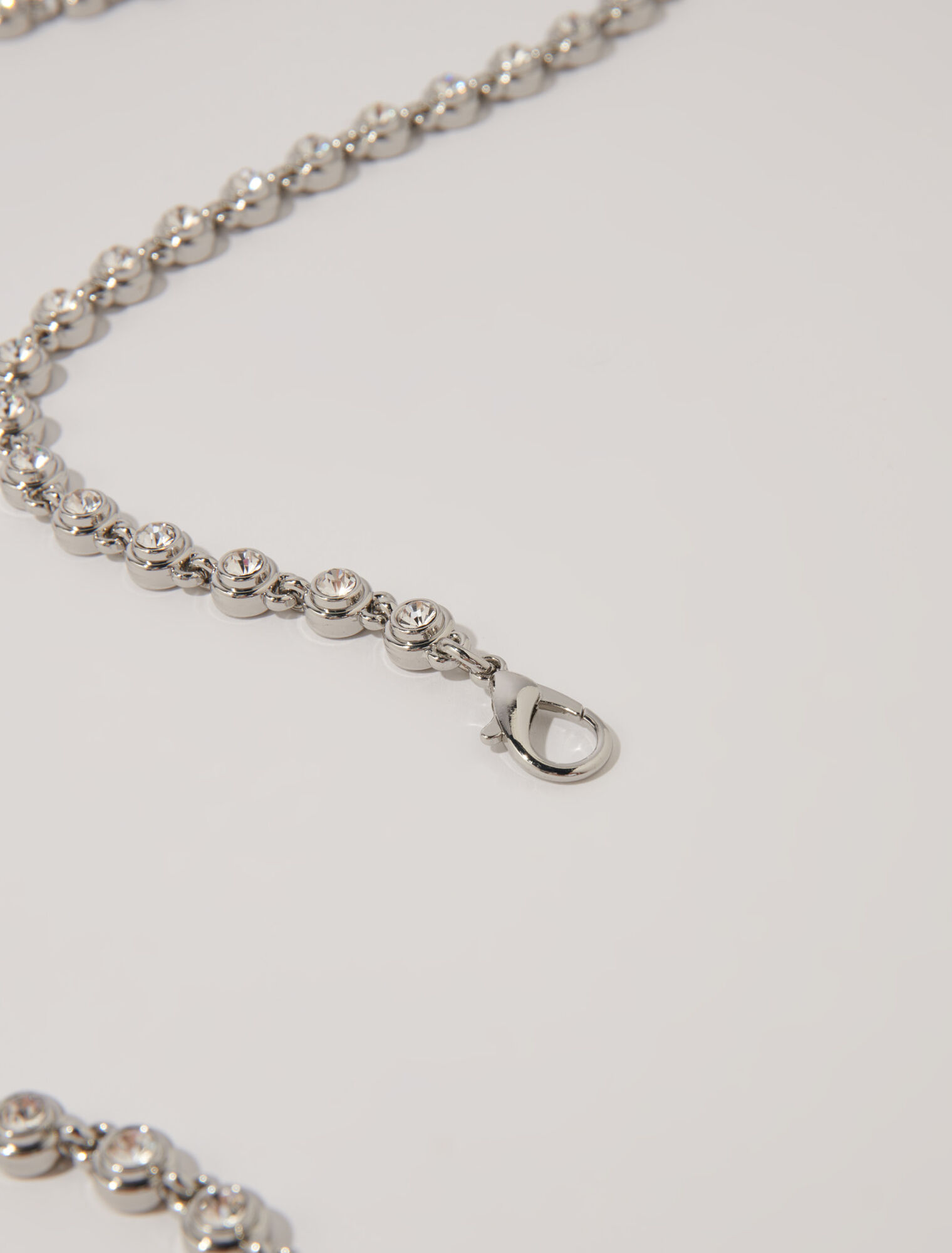 Chain and rhinestone belt