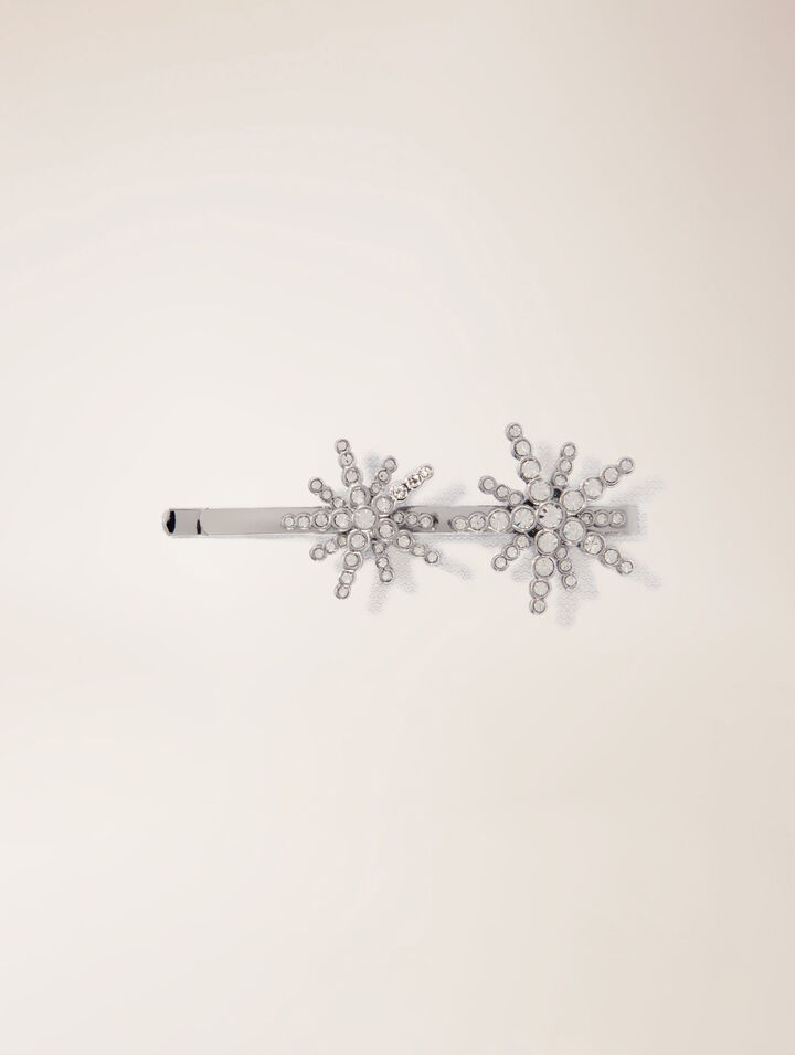 Star rhinestone barrette