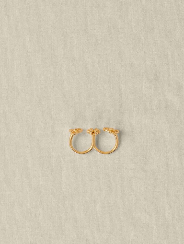 Double flower ring