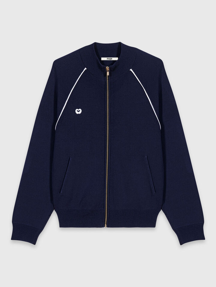 Zipped cardigan