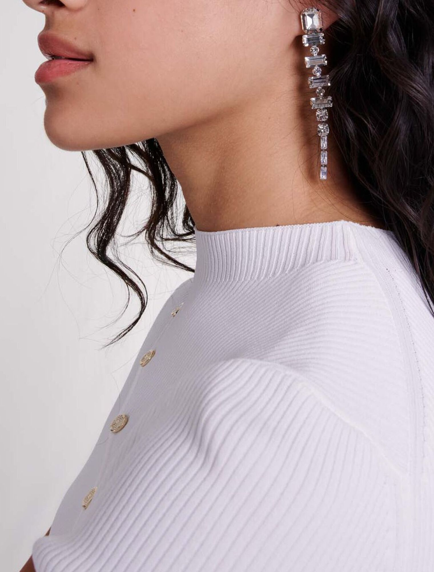 Cascade diamant&eacute; earrings