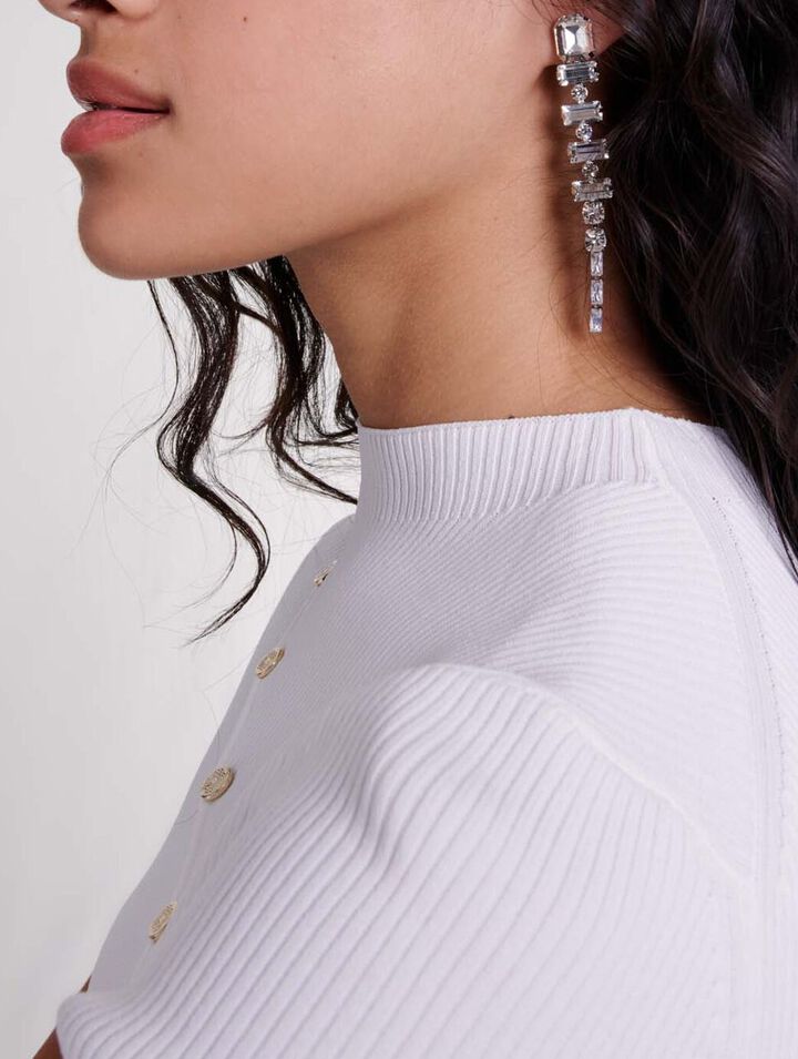 Cascade diamant&eacute; earrings