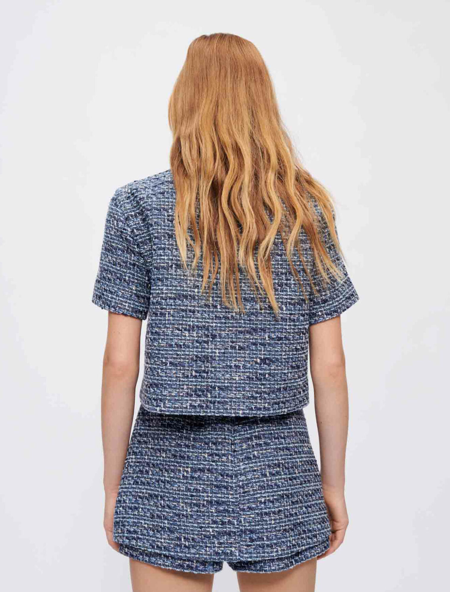 Marl tweed shirt