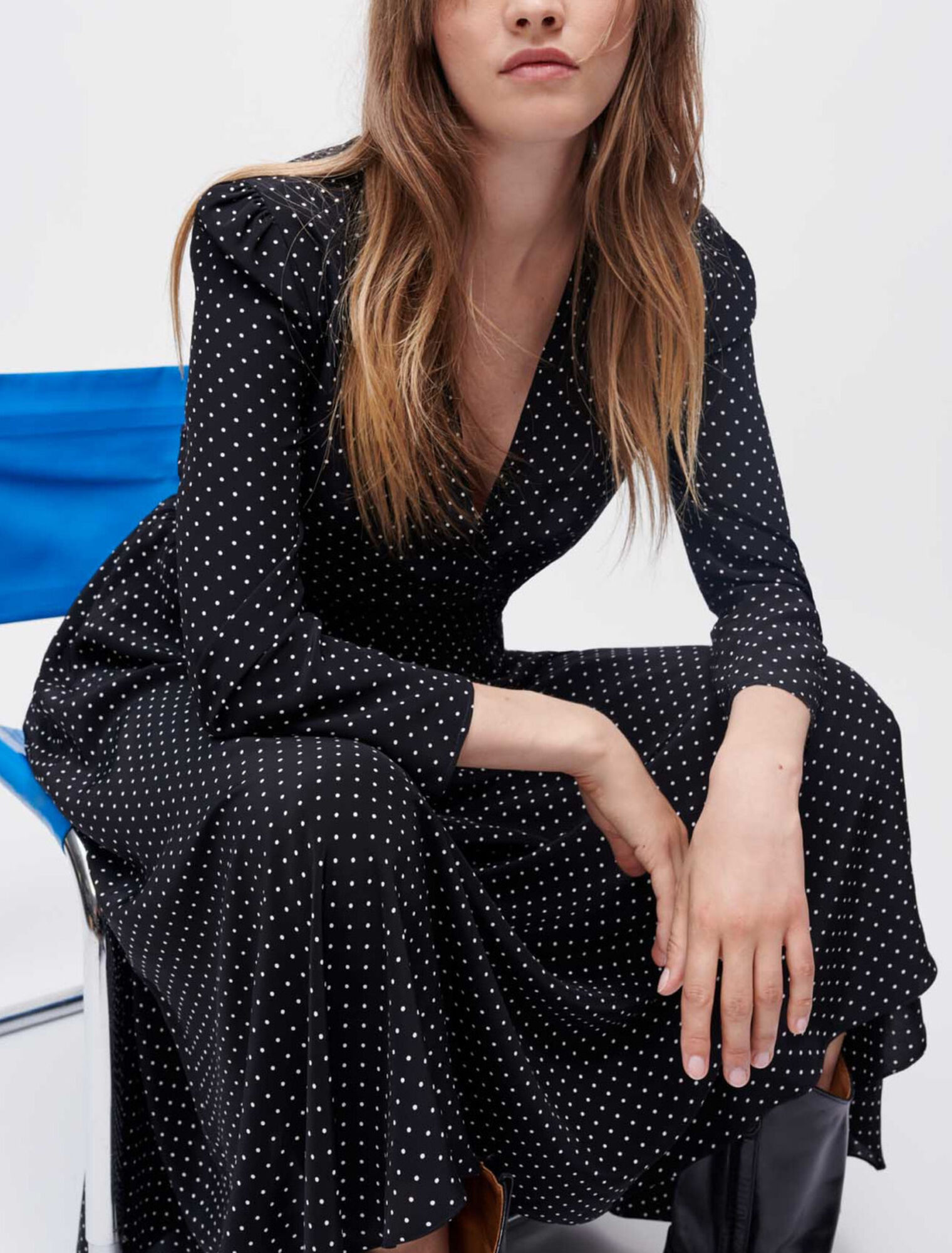 Waisted maxi dress