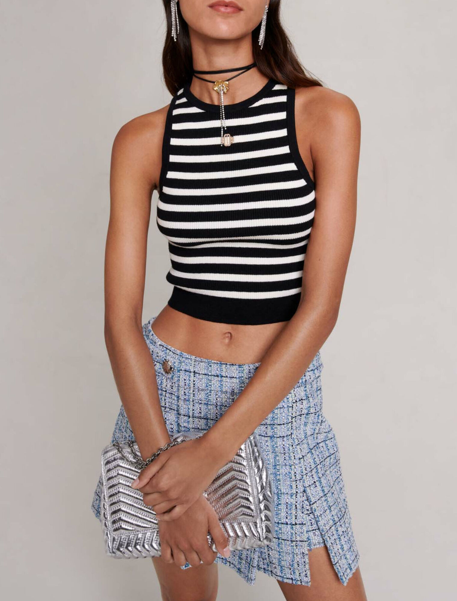 Striped crop top