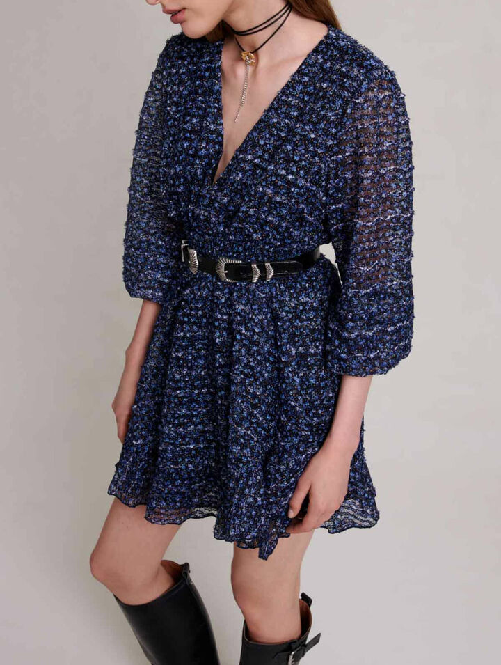 Sparkling dress with ruffles