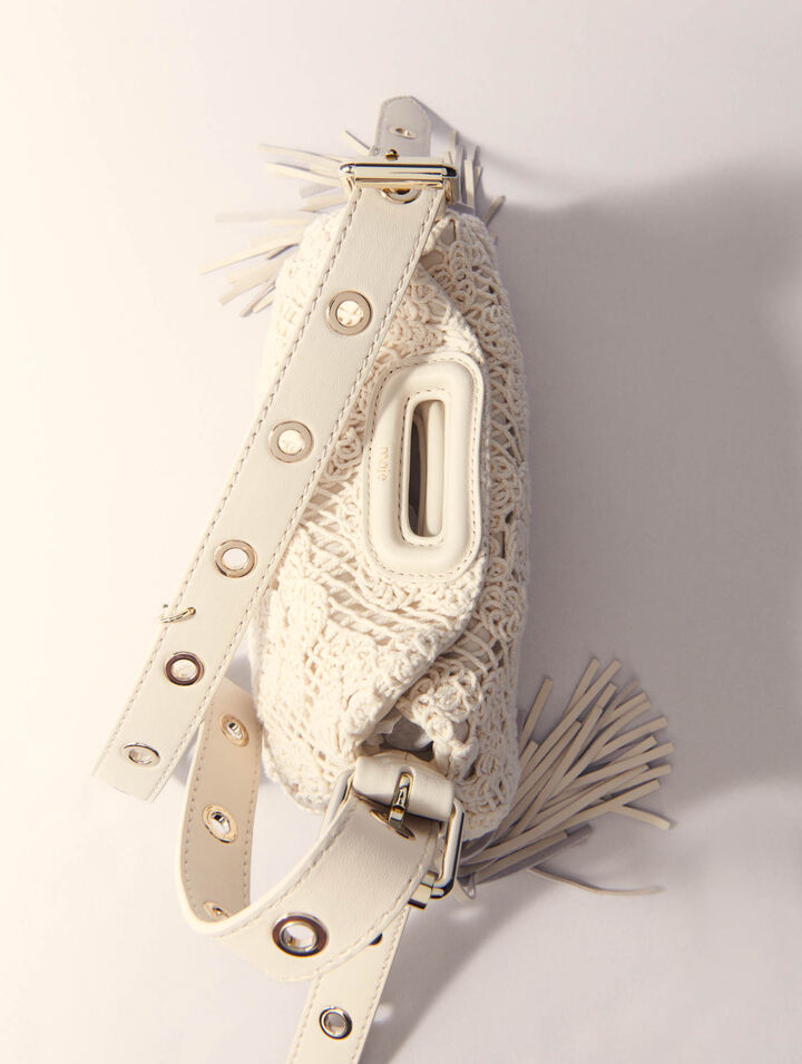 Crochet-knit mini Miss M bag