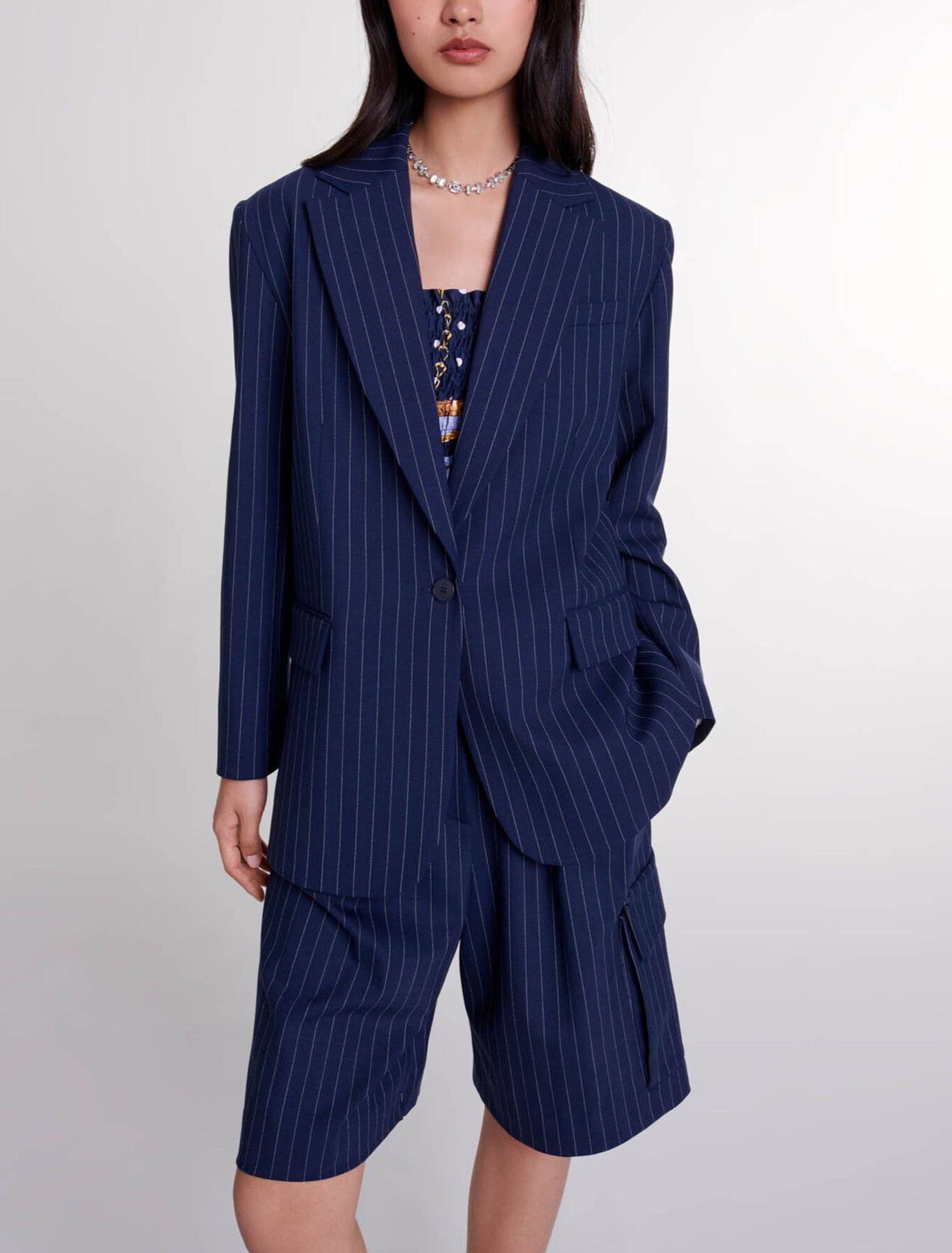 Striped Bermuda shorts 